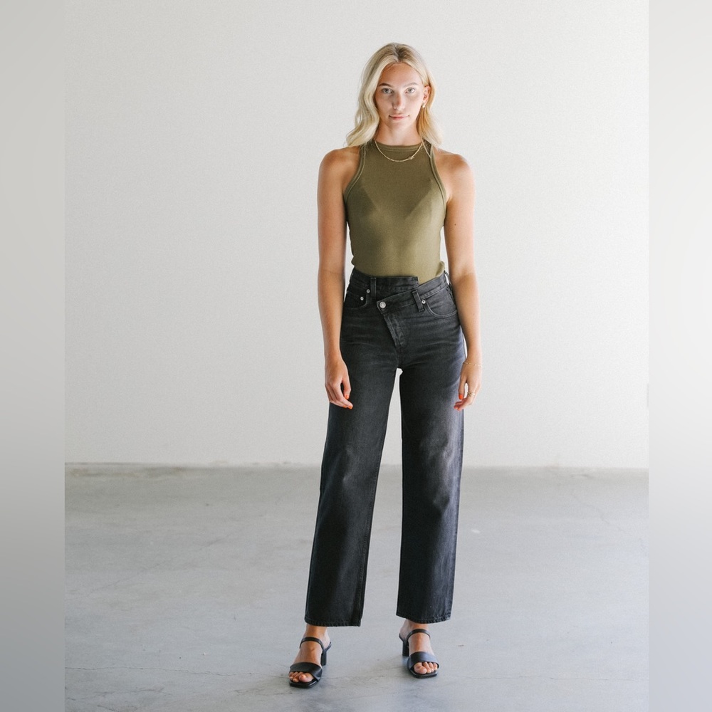 Agolde upsized criss cross jeans